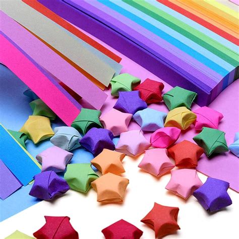 2340 Sheets Origami Stars Paper Double Sided 25 Colors Decoration Paper
