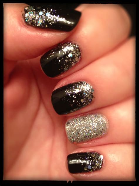 New Years Black Glitter By Mayra P Sparkly Nails Trendy Nails