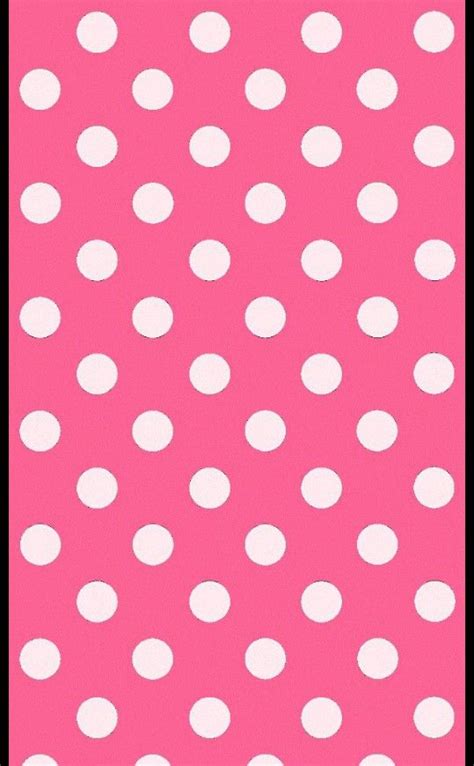 Big Pink Polka Dot Iphone Wallpaper Wall Pinterest Iphone