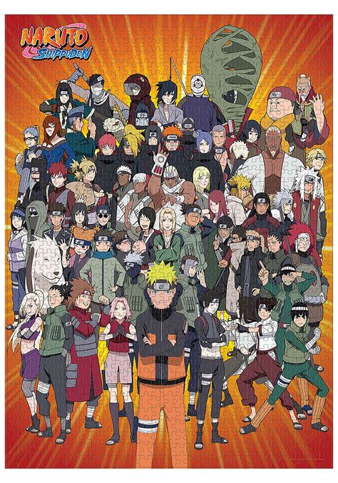 1000 Piece Naruto Cast Puzzle Anime Television Puzzles
