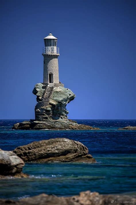 Tourlitis Lighthouse Built In 1887 ~ Andros Lighthouse Pictures