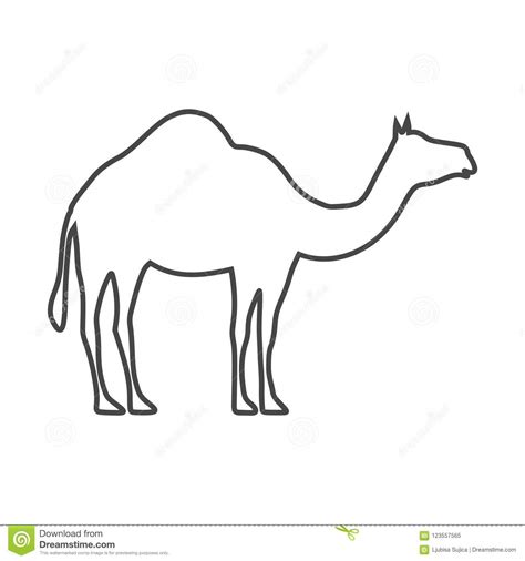 How to draw a camel real easy. Camel Icon Silhouette, Simple Vector Stock Illustration ...