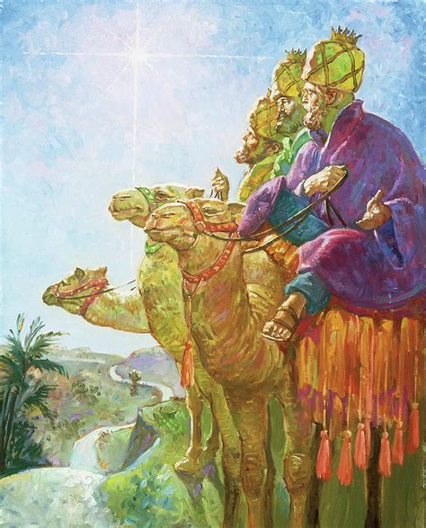 Three Wise Men Painting By Hal Frenck Fine Art America