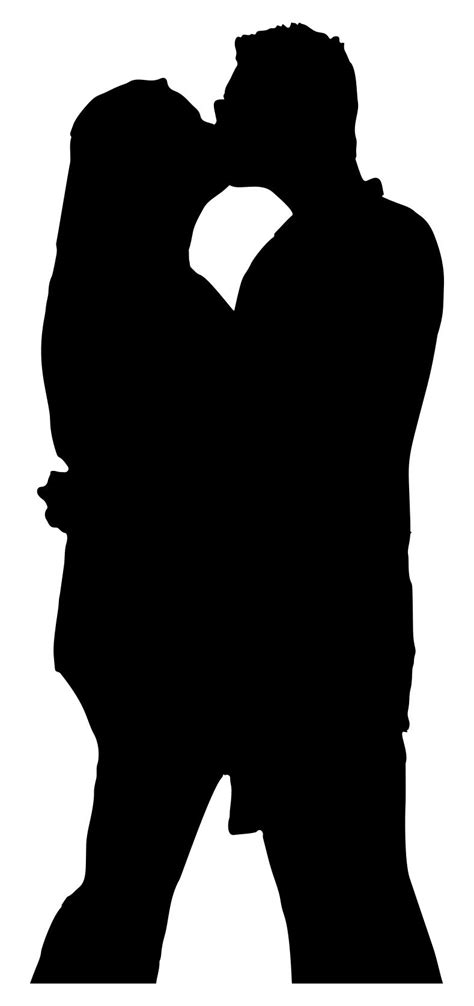Couple Kiss Silhouette At Getdrawings Free Download