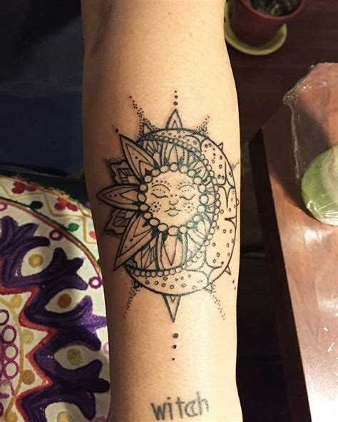 Sunmoon Tattoo Sun Henna Tattoo Moon Tattoo