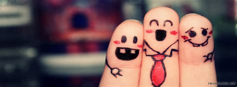 Friends Forever Cute Fingers Facebook Cover