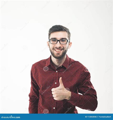 Successful Manager Making A Hand Gesture Thumb Up Stock Photo Image
