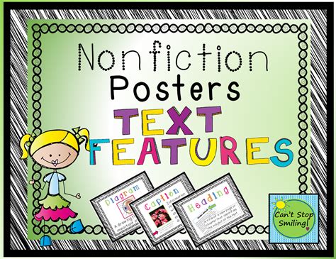 Best Posters To Teach Nonfiction Text Features Each Poster Has A
