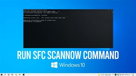 How To Run Sfc Scannow Command In Windows 10 As Administrator Youtube