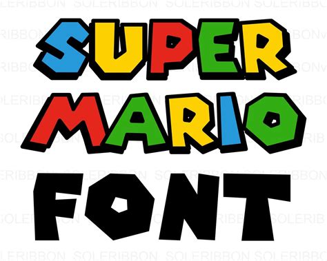 Letras De Alfabeto De Fuente Super Mario Font Mario Etsy España