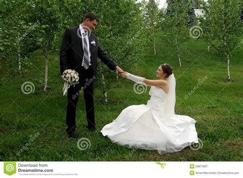 Romantic Wedding Couple Royalty Free Stock Photography