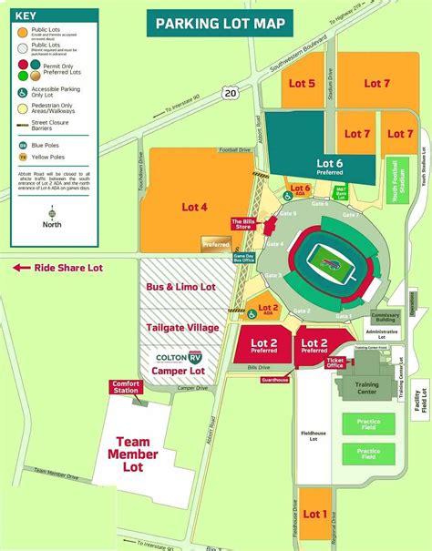 Ralph Wilson Stadium Seating Plan Ticket Price Parking Map