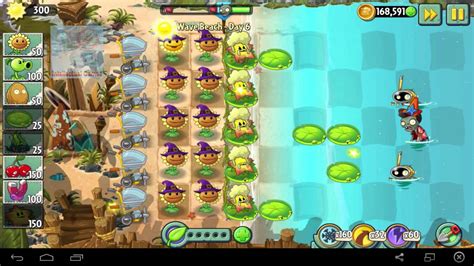 Plants Vs Zombies 2 Big Wave Beach Day 06 Snorkel Zombie Plants Vs