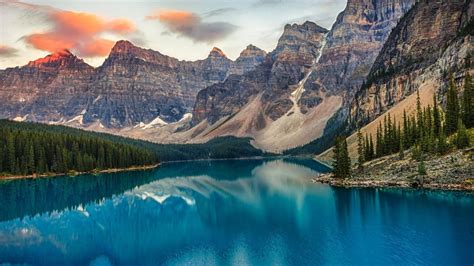 Valley Of The Ten Peaks At Moraine Lake Wallpaper In 1366x768 Resolution