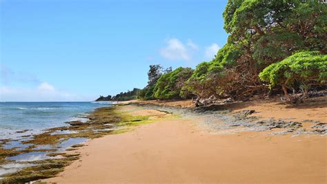 Aliomanu Beach Features Seclusion And Access To Papa A Bay Kauai