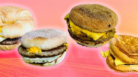 The Best Fast Food Breakfast Sandwiches Ranked For 2023