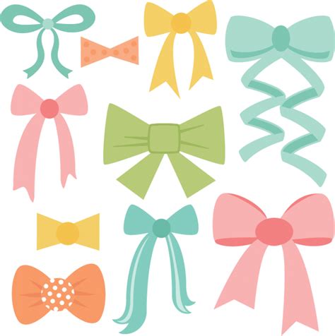 Bow Set SVG cut files bow svg files ribbon svg cuts free svgs free svg