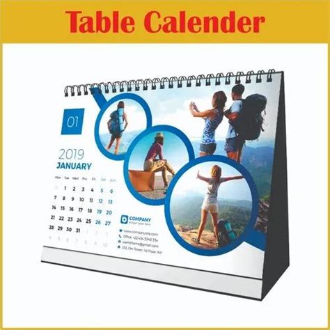 Paper Table Calendar Printing Service At Rs 130piece In New Delhi