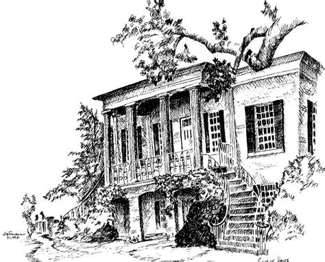 Gorgas House University Of Alabama Drawing By Jim Stovall