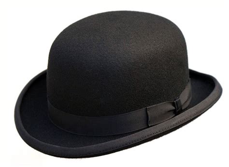 Black Traditional Wool Bowler Denton Hats