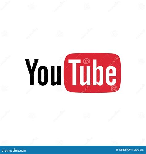 Red And Black Play Button Youtube Icon Vector Editorial Stock Image