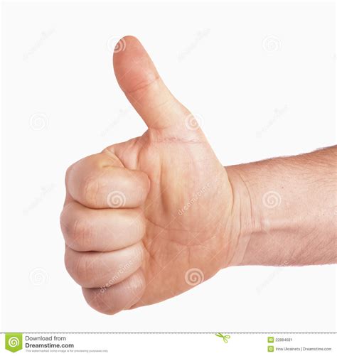 Hand Showing Thumbs Up Stock Image Image 22884681