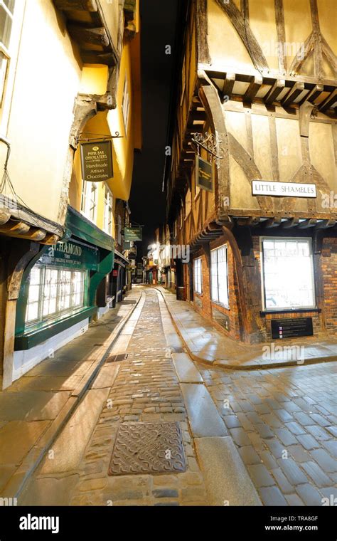 The Shambles Is An Old Fashioned Iconic Street In York Full Of Quirky
