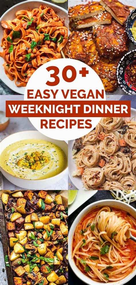 Easy Vegan Weeknight Dinner Recipes Earth Of Maria