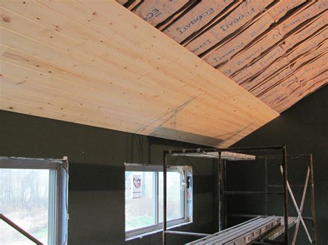 Have fun making memories at knotty pine! Building The Turner House: The start of a knotty pine ceiling