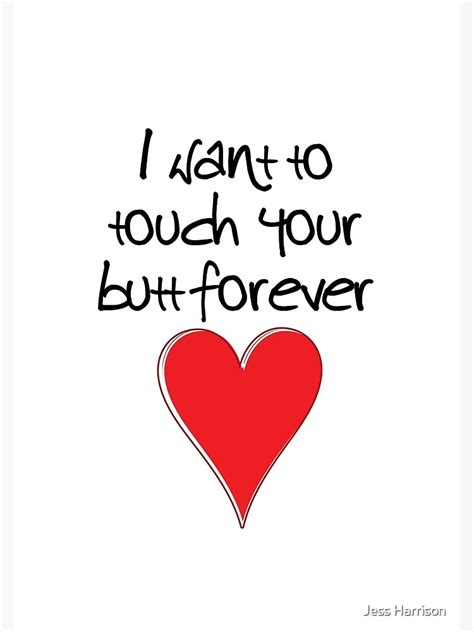 i want to touch your butt forever valentines design typography and heart spiral notebook by