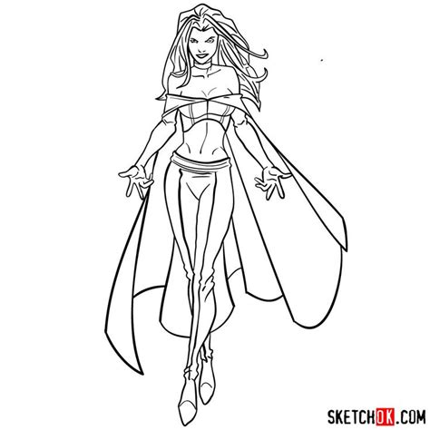 Emma Frost Guided Drawing Man Character Learn To Draw Step Guide