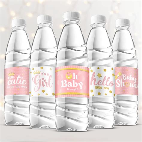 Buy 39 Pieces Baby Shower Water Bottle Labels Stickers Wrappers