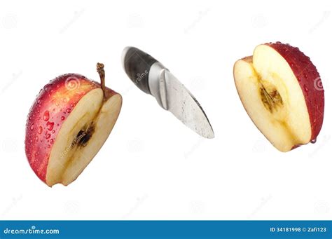 Knife And Apple Stock Photo Image Of Food Kitchen Life 34181998