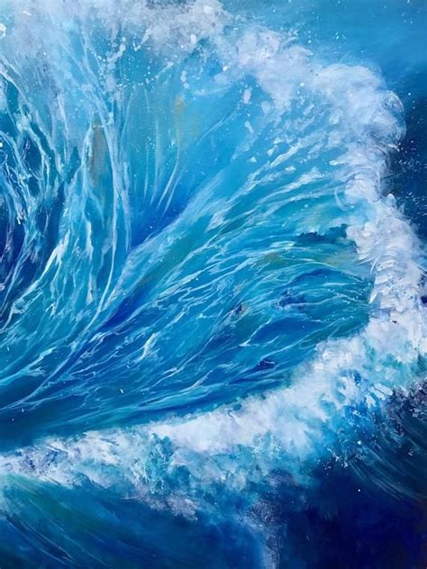 Original Acrylic Wave Painting Ocean Painting Water Painting Beach