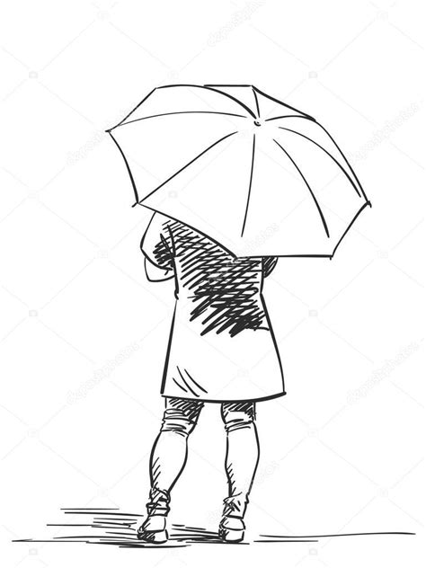 Person Standing Drawing At Getdrawings Free Download