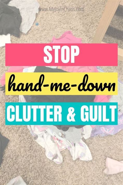 Your Guide To Hand Me Down Clothing Etiquette My Joy In Chaos