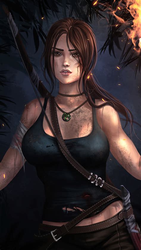 Tomb Raider Xxx Art Lara Croft Ls Tattoo Collar Tan Body Pubes My XXX