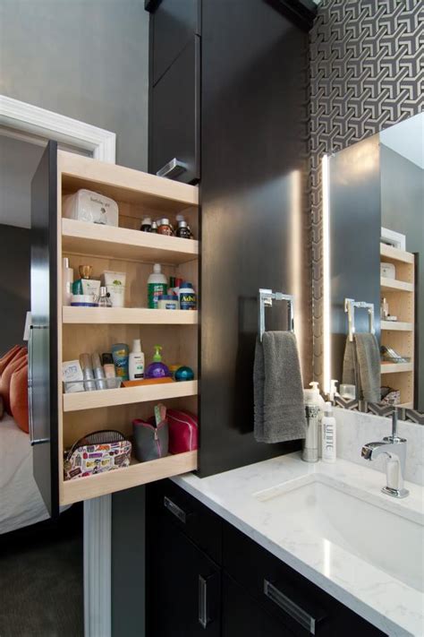 They not just save space but enhance the look of the bathroom if done the right way. Small Space Bathroom Storage Ideas | DIY Network Blog ...