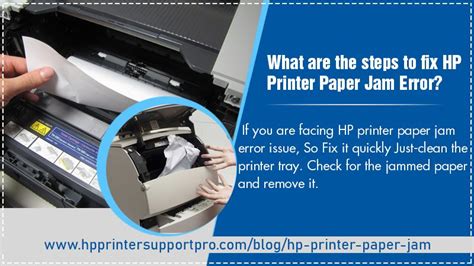 What Are The Steps To Fix Hp Printer Paper Jam Error