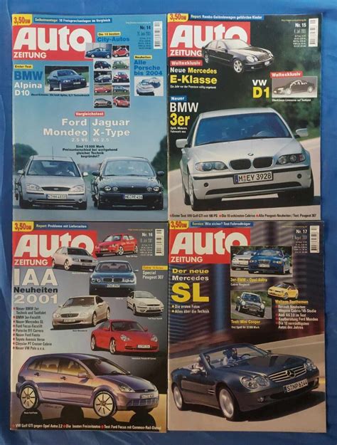 25 Ausgaben Autozeitung KFT 2001 Bitte Beschreibung Lesen Mercedes
