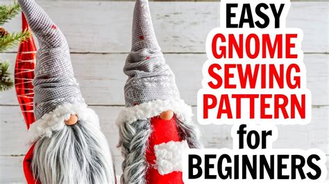 Scandinavian Gnome Sewing Pattern Elegant Christmas Gnome Diy