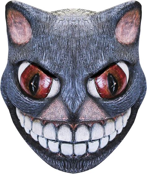 Creepypasta Grinny Cat Cheshire Cat Mask For Halloween Gray Amazon