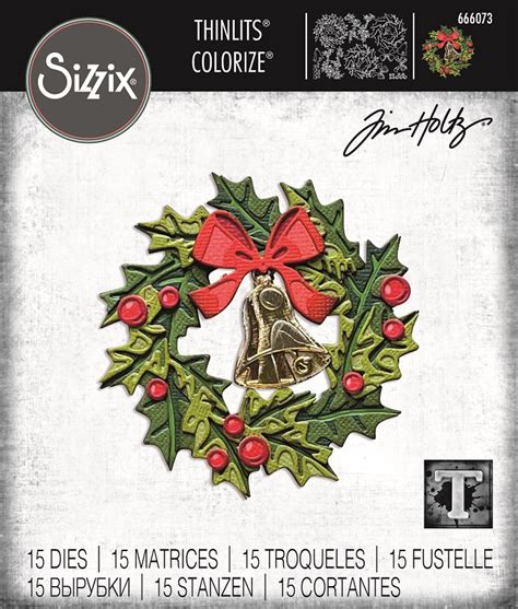 Sizzix Thinlits Die Set By Tim Holtz Yuletide Colorize