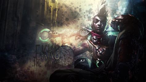 Free Download Ekko Background Wallpaper League Of Legends Ekko