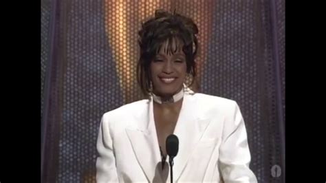 Whitney Houston Presents Award At The Oscars Youtube
