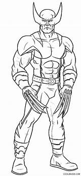 Wolverine Coloring Pages Printable Kids sketch template