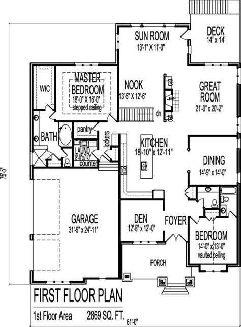 1 Story 2 Bedroom House Plans Bungalow House Floor Plans Modern House