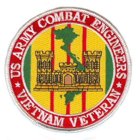 Us Army Combat Engineers Vietnam Veteran Patch 9 Vietnam Vietnam