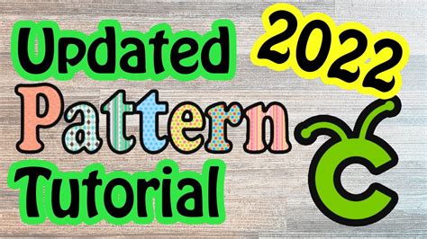 2023 Pattern Fill Cricut Design Space Updated Tutorial Youtube