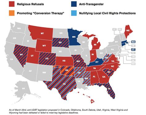 Map More Than Half Of States May Roll Back Lgbt Rights The